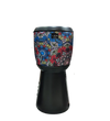 Boxa Portabila Bluetooth cu Incarcare Solara, Radio FM si Lanterna, Negru cu Model Floral Trendysale.ro