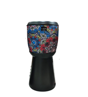 Boxa Portabila Bluetooth cu Incarcare Solara, Radio FM si Lanterna, Negru cu Model Floral Trendysale.ro