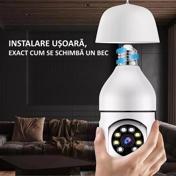 Camera Supraveghere FULL HD Panoramica, Wireless - Monitorizare 360 Trendysale.ro