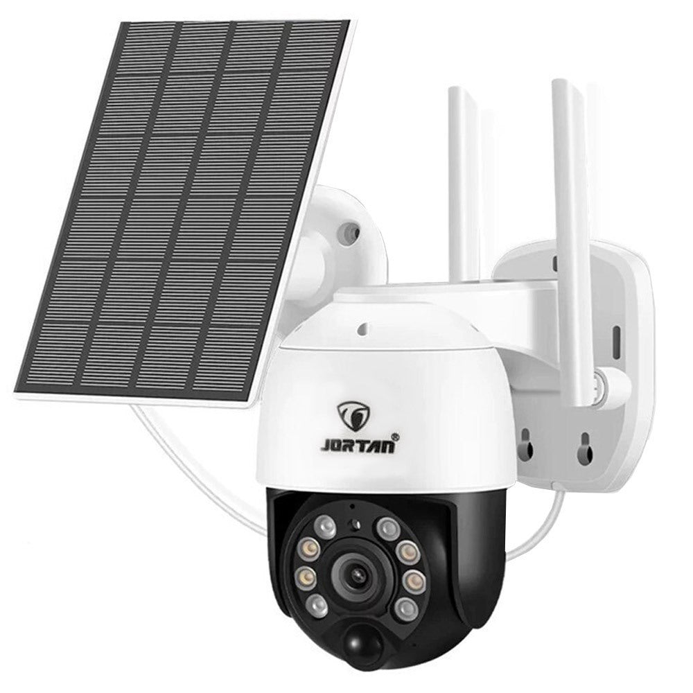Camera Supraveghere cu Panou Solar, JT-8181XM, Alb, Wi-Fi, IP66 Trendysale.ro