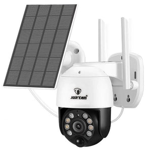 Camera Supraveghere cu Panou Solar, JT-8181XM, Alb, Wi-Fi, IP66 Trendysale.ro