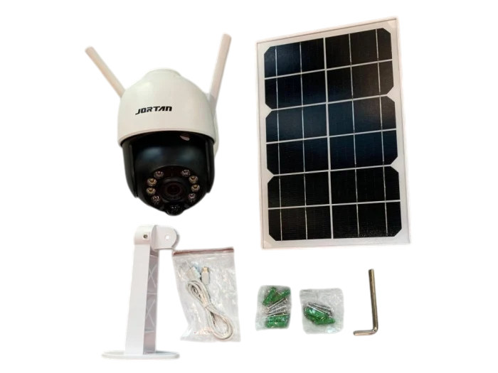 Camera Supraveghere cu Panou Solar, JT-8181XM, Alb, Wi-Fi, IP66 Trendysale.ro