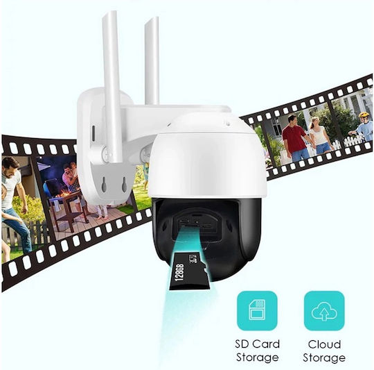 Camera Supraveghere cu Panou Solar, JT-8181XM, Alb, Wi-Fi, IP66 Trendysale.ro