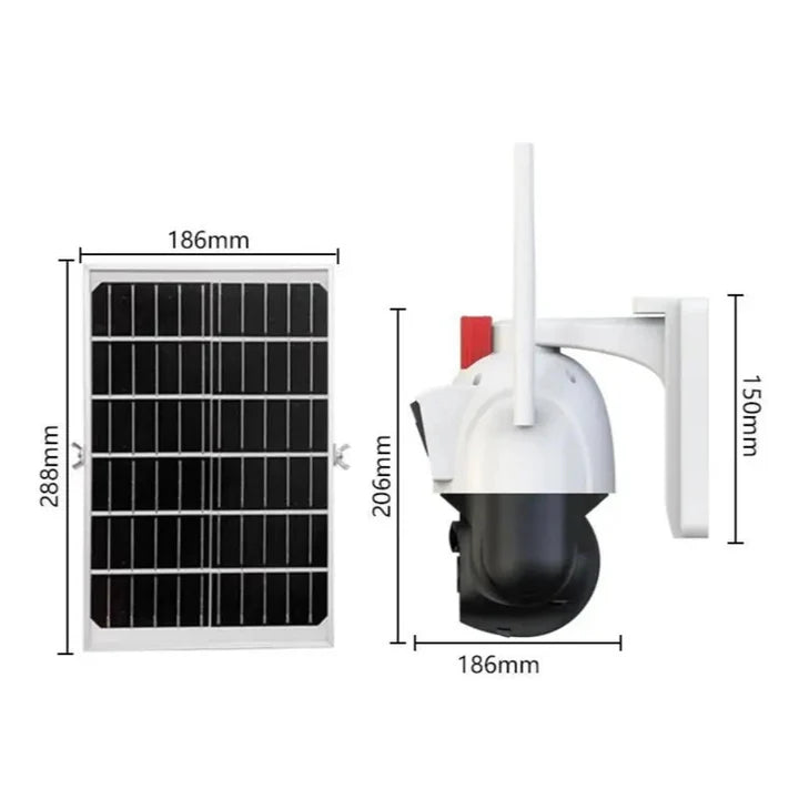 Camera de Supraveghere Solara cu Dubla Lentila, 4G SIM, Dasgut, 2x3MP Trendysale.ro