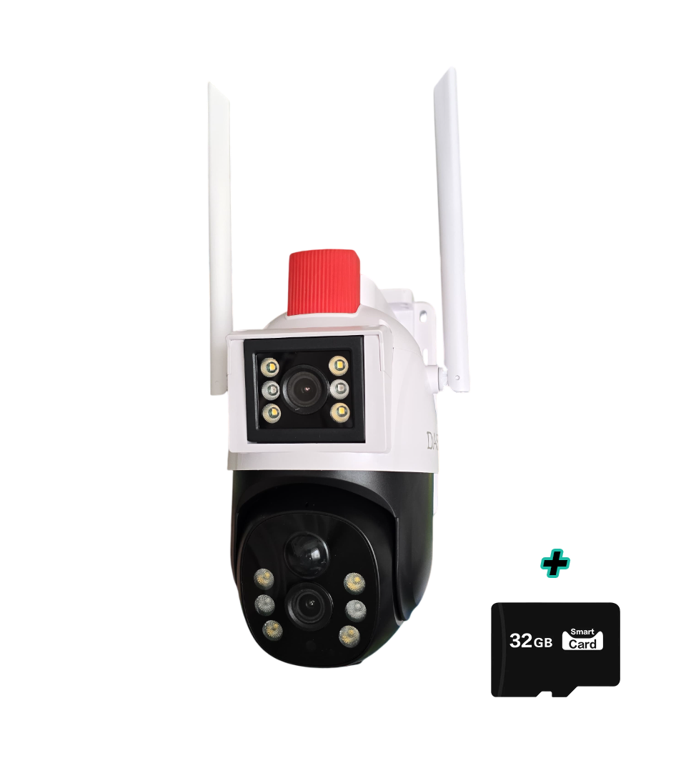 Camera de Supraveghere Solara cu Dubla Lentila, 4G SIM, Dasgut, 2x3MP Trendysale.ro