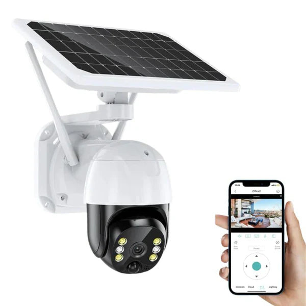 Camera de supraveghere exterior 4G 1080HD, IP60, solara, vedere nocturna Trendysale.ro