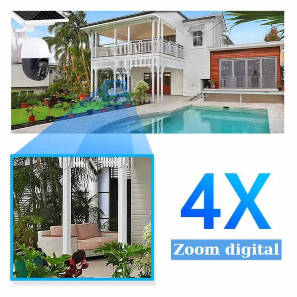 Camera de supraveghere exterior 4G 1080HD, IP60, solara, vedere nocturna Trendysale.ro