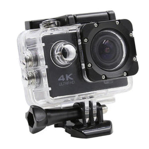Camera sportiva ActionCam 4K, kit complet cu accesorii pentru aventuri Trendysale.ro
