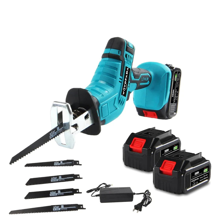 Fierastrau Electric Sabie cu 2 Acumulatori 48V 4 Panze Trendysale.ro