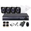 Kit Complet Supraveghere Video cu 4 Camere HD, DVR HDMI, USB pentru Interior si Exterior Trendysale.ro