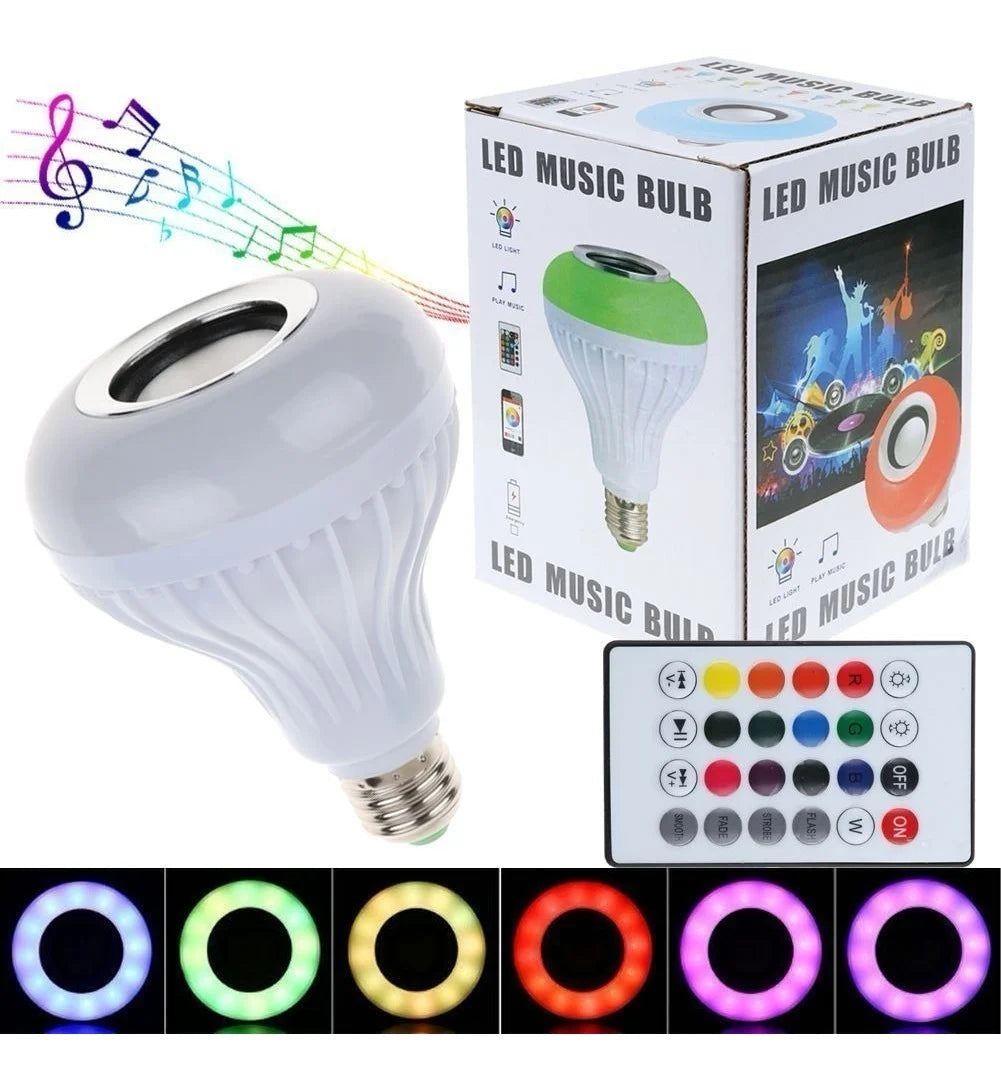 Lampa LED Multicolora cu Sunet Bluetooth 12W Trendysale.ro