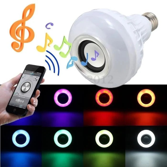 Lampa LED Multicolora cu Sunet Bluetooth 12W Trendysale.ro