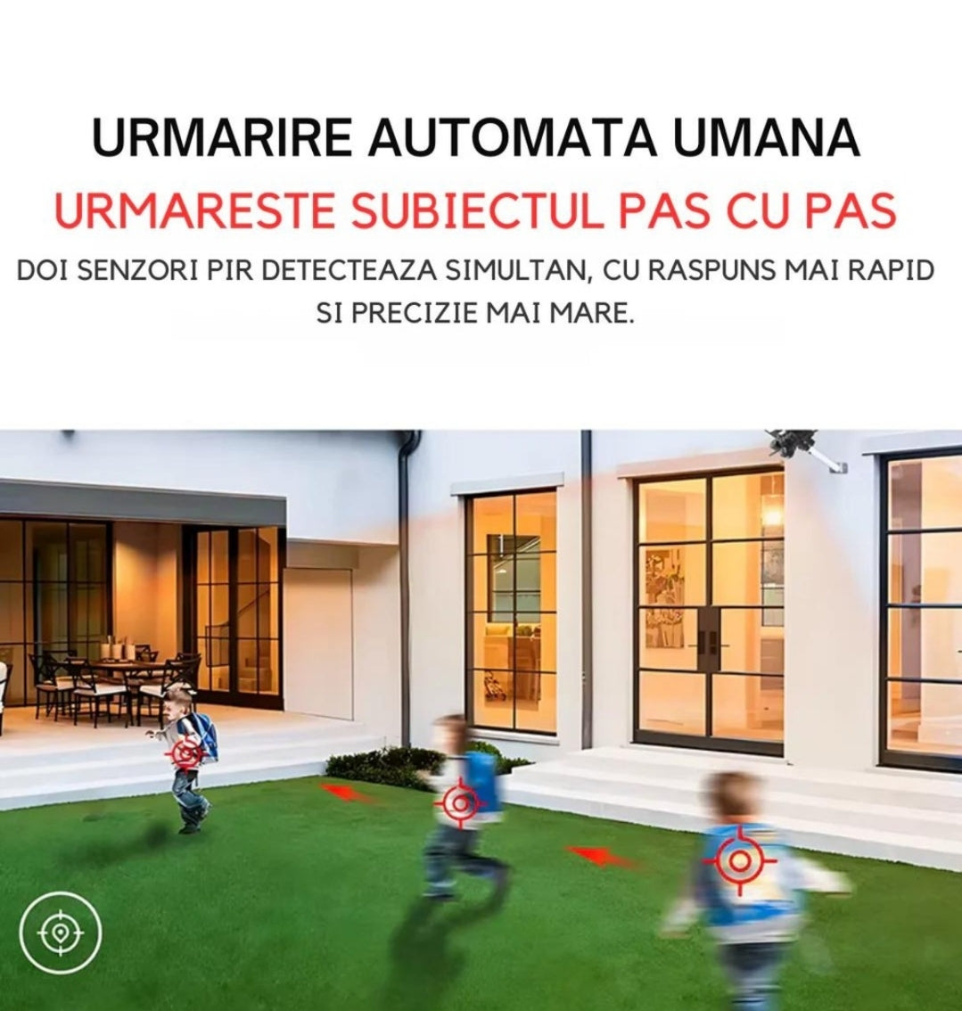 Lampa Solară LED + Cameră de Supraveghere WiFi – Iluminare și Securitate Inteligentă Trendysale.ro