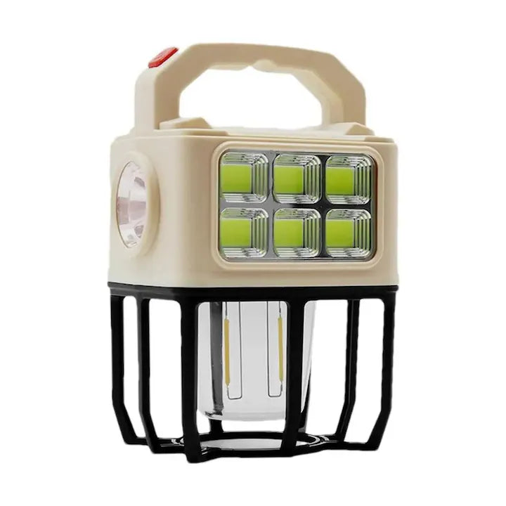 Lampa solara multifunctionala cu LED COB, incarcare USB si powerbank 2400mAh Trendysale.ro