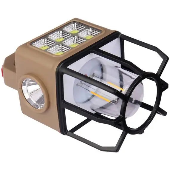 Lampa solara multifunctionala cu LED COB, incarcare USB si powerbank 2400mAh Trendysale.ro
