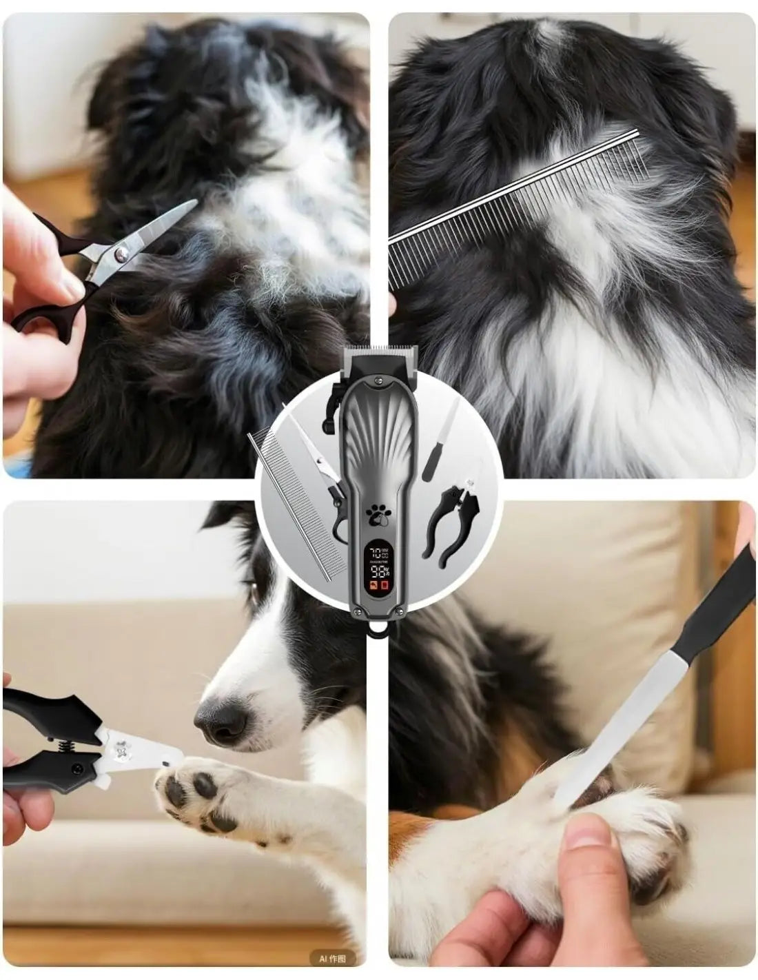 Masina de tuns caini, Profesionala, Dasgut, motor puternic, 7000RPM, taiere precisa, design ergonomic Trendysale.ro