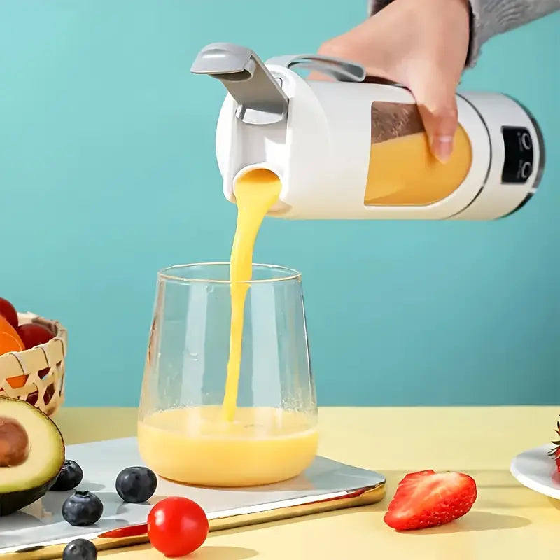 Mini Blender Portabil Cu Afisaj 450ml, 12000rpm, 12 lame Trendysale.ro