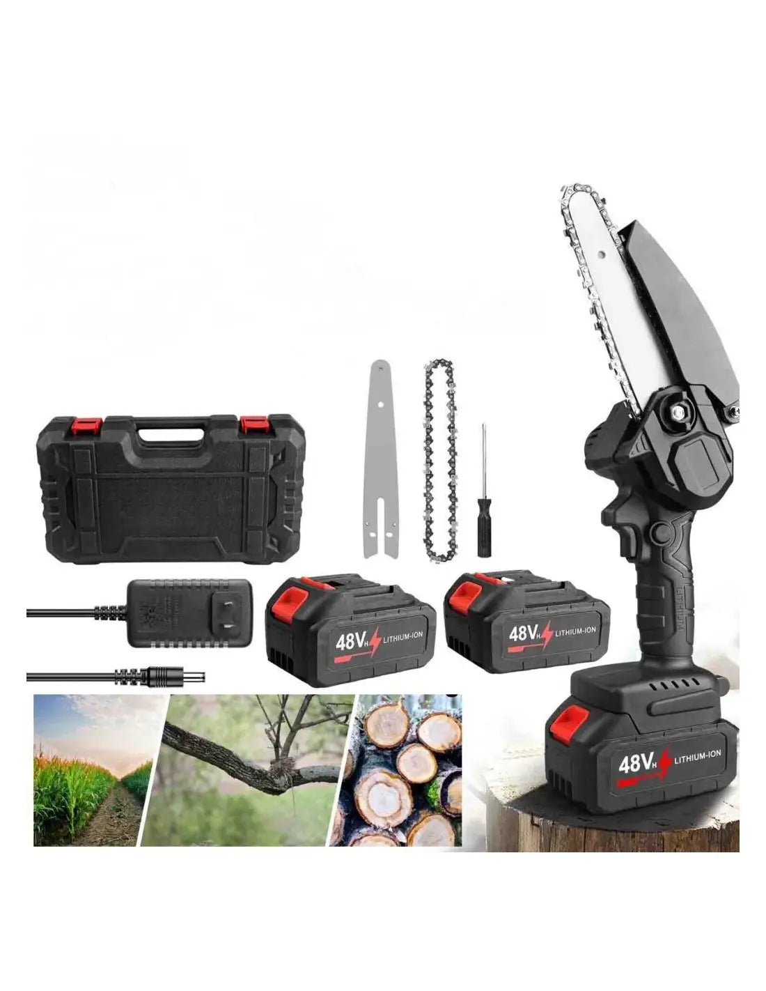 Mini Fierăstrău cu 2 Acumulatori 48V Trendysale.ro