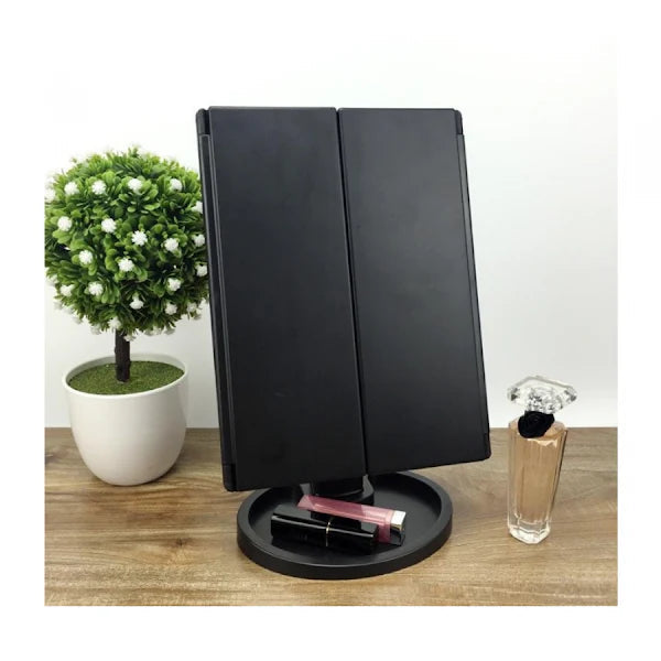 Oglinda Cosmetica LED cu Functie Extensibila, Marire Dubla si Tripla, Buton Tactil Trendysale.ro