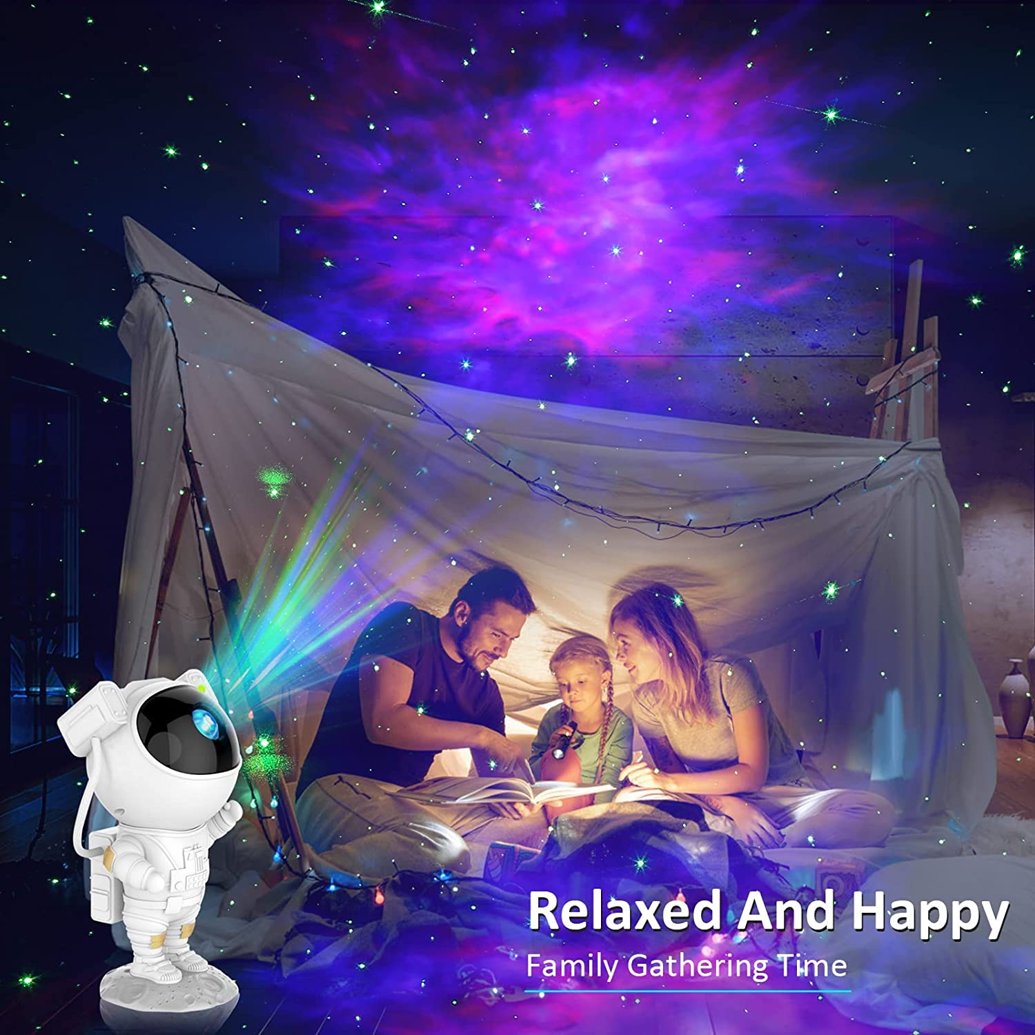 Proiector In Forma de Astronaut, Permite Proiectarea Stelelor sau Galaxiilor Trendysale.ro