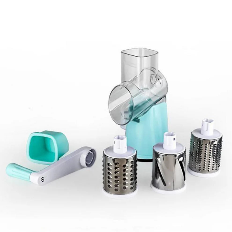 Razatoare Multifunctionala 3 IN 1 pentru Legume, Fructe si Nuci cu Maner Rotativ Trendysale.ro