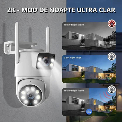 SET 4 Camere Video Supraveghere 8MP, Dubla, Wi-Fi, IP66 Trendysale.ro