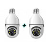 Set 2 Camere IP HD Smart-Bulb cu Senzor PIR 90° si Rotatie 355° Trendysale.ro