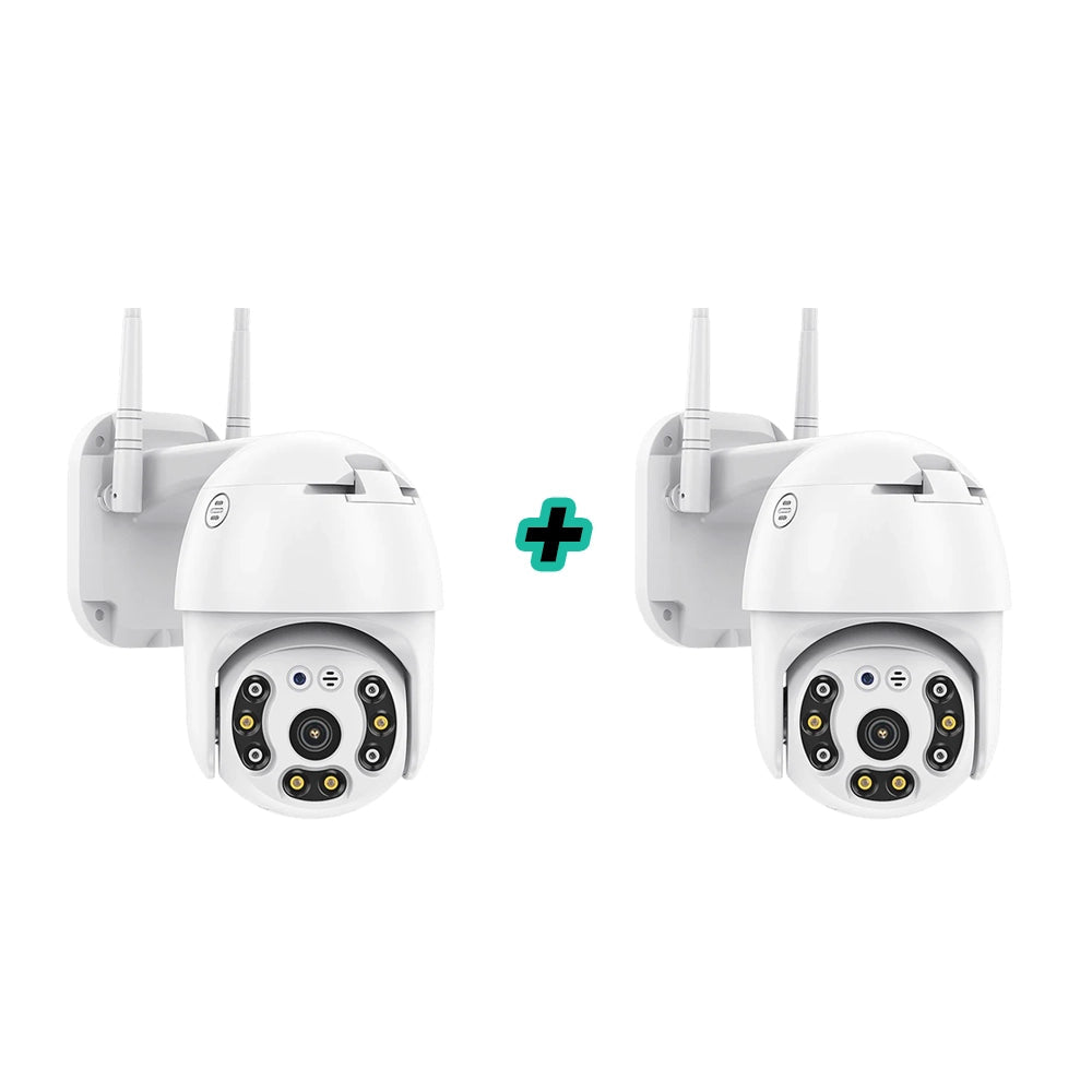 Set 2 Camere supraveghere exterior, rotativa, WI-FI, IP66, Full HD 1080p Trendysale.ro