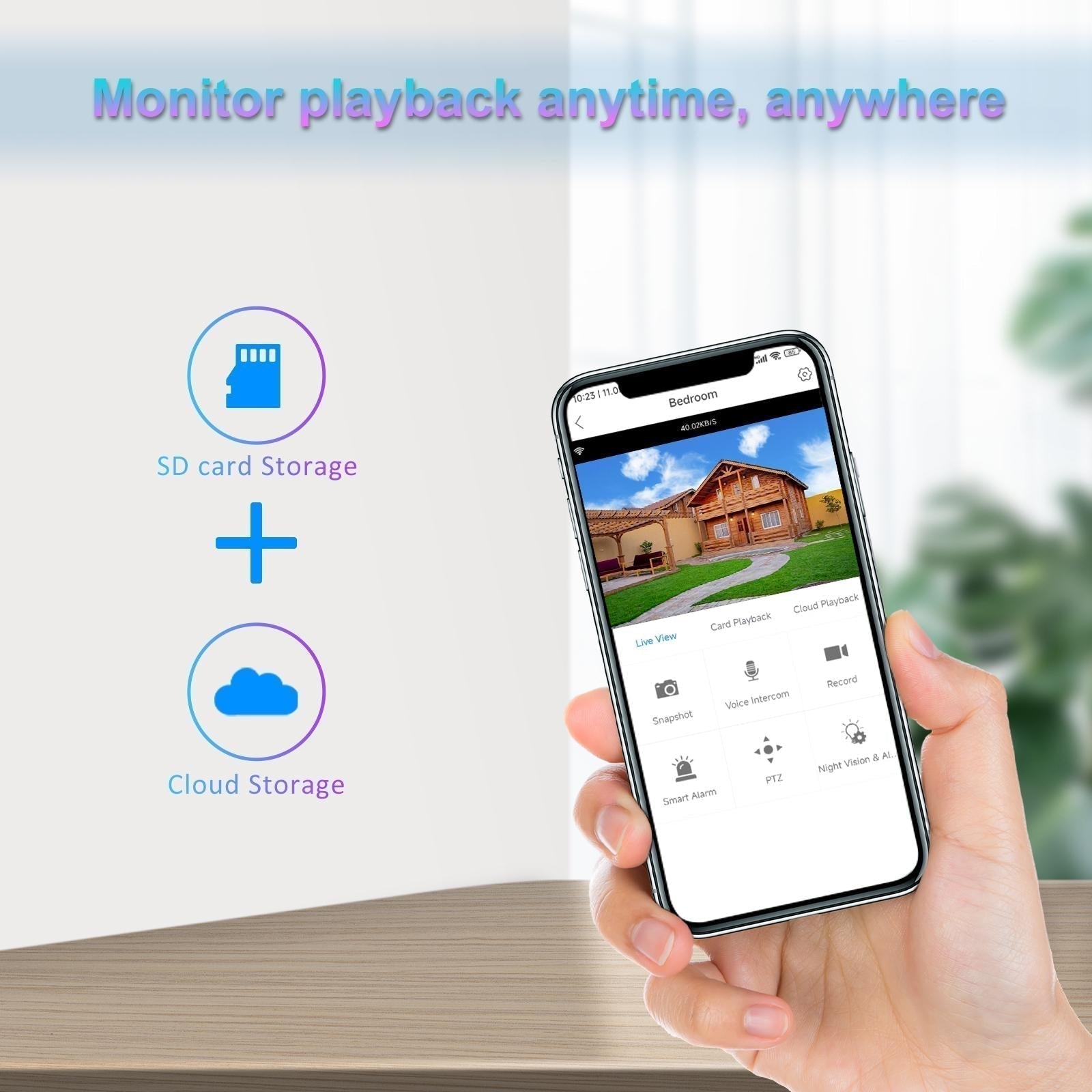 Set 3 Camere Supraveghere WiFi 5MP, PTZ 360°, Viziune Nocturnă Color, IP66 + 3 Card 32GB Trendysale.ro