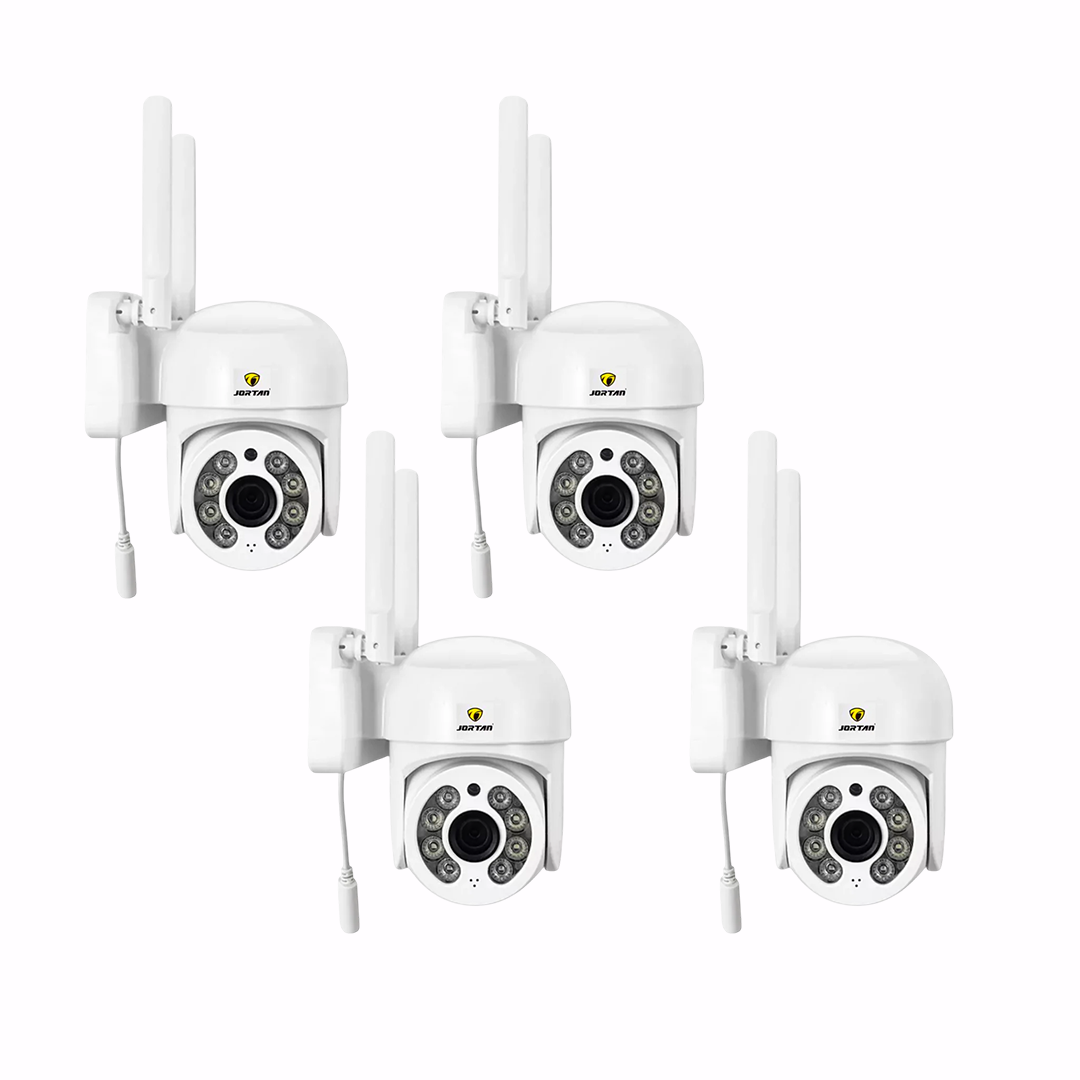 Set 4 X Camere de supraveghere, Smart IP, 2 MP + 4 carduri de memorie Trendysale.ro