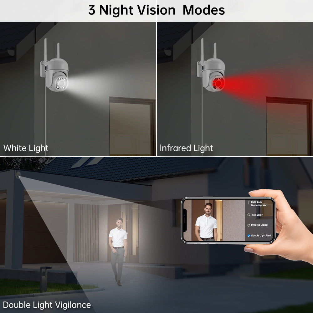 Set 4 X Camere de supraveghere, Smart IP, 2 MP + 4 carduri de memorie Trendysale.ro