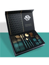 Set de tacamuri 24 piese, design elegant, din otel inoxidabil Trendysale.ro