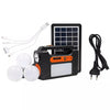 Sistem iluminare cu 3 becuri, lanterna, radio si baterie, 24W Trendysale.ro